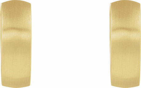 14K Yellow Gold 17.5 mm Hinged Hoop Earrings
