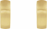 14K Yellow Gold 17.5 mm Hinged Hoop Earrings