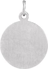Sterling Silver 18 mm St. Luke Medal