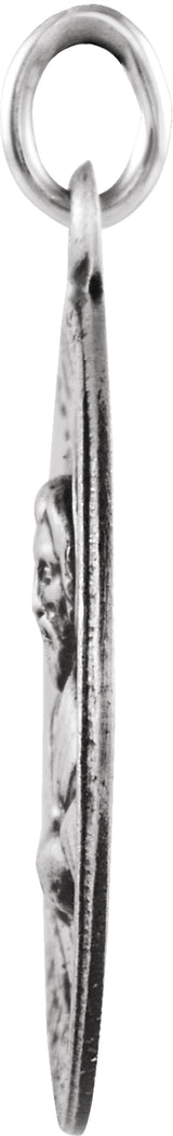 Sterling Silver 18 mm Round St. Mark Medal