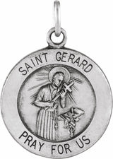 Sterling Silver 15 mm St. Gerard Medal  