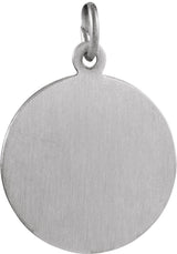Sterling Silver 15 mm St. Lucy Medal