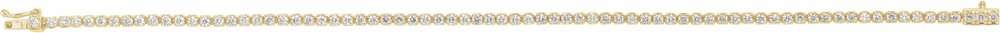 14K Yellow 2 CTW Natural Diamond Line 7" Bracelet