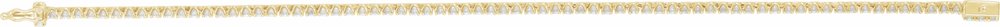 14K Yellow 2 CTW Natural Diamond Line 7" Bracelet