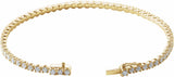 14K Yellow 3 CTW Natural Diamond Line 7" Bracelet