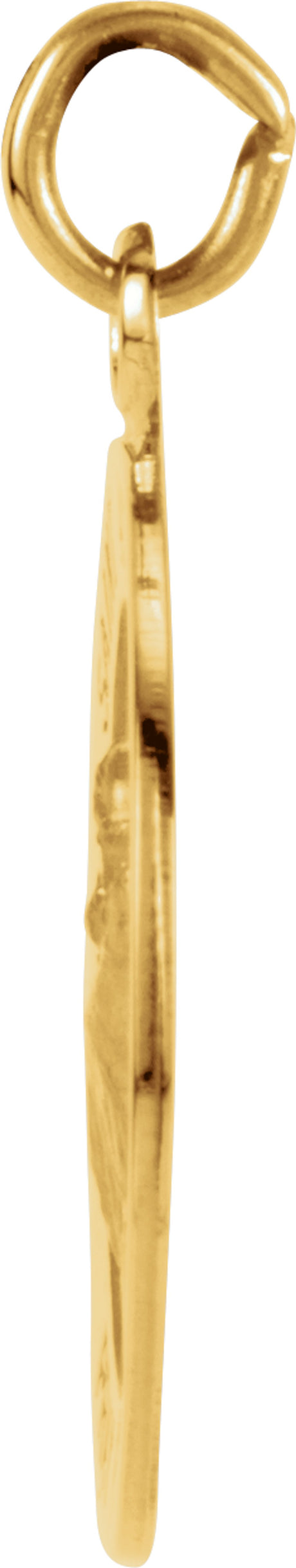 14K Yellow Gold 15 mm St. Anthony Medal