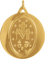 14K Yellow 29 mm Miraculous Medal