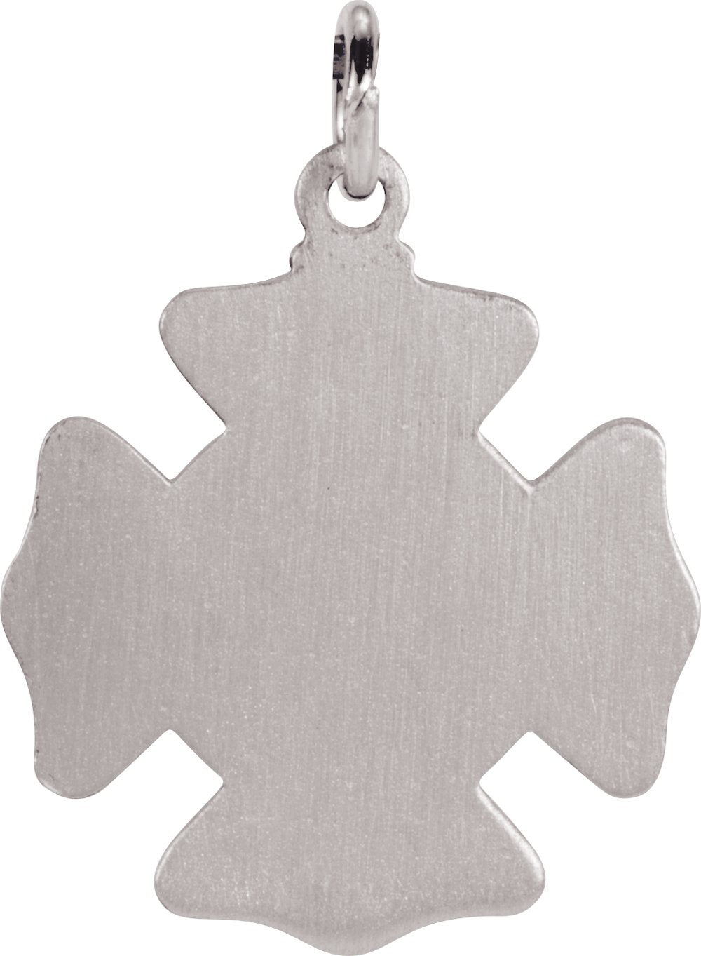 Sterling Silver 17 mm St. Florian Medal Pendant