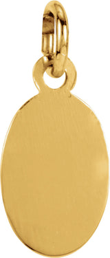14K Yellow Gold 9x6 mm Oval St. Christopher Medal