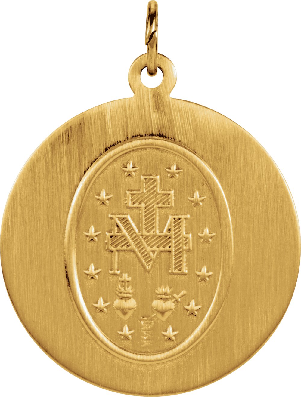 14K Yellow 20 mm Miraculous Medal