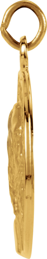14K Yellow 15 mm St. Jude Thaddeus Medal