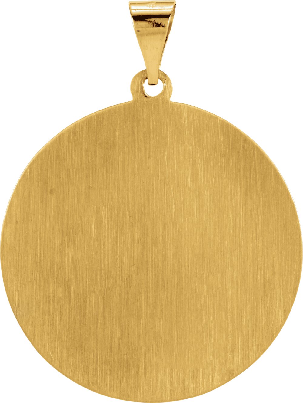 14K Yellow 25 mm Hollow Round St. Christopher Medal