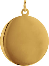 14K Yellow 22 mm Round St. Joseph Medal