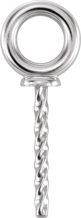 18K White Gold 6 mm OD Pendant Mounting for 6-12 mm Pearl