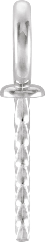 18K White Gold 6 mm OD Pendant Mounting for 6-12 mm Pearl