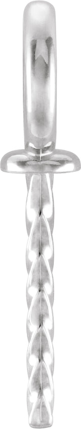 18K White Gold 6 mm OD Pendant Mounting for 6-12 mm Pearl