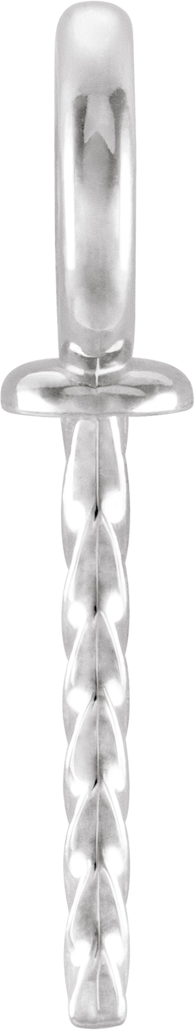 18K White Gold 6 mm OD Pendant Mounting for 6-12 mm Pearl