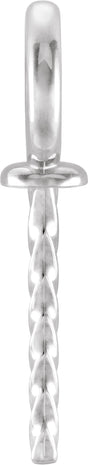 18K White Gold 6 mm OD Pendant Mounting for 6-12 mm Pearl