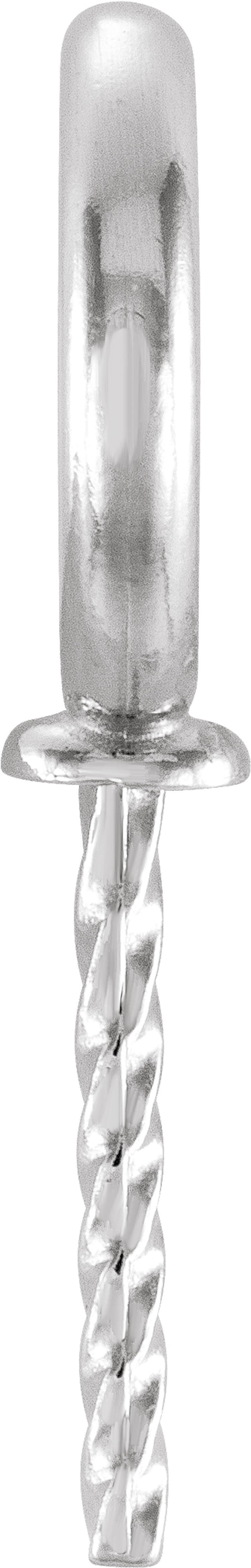 18K White Gold 9 mm OD Pendant Mounting for 6-12 mm Pearl