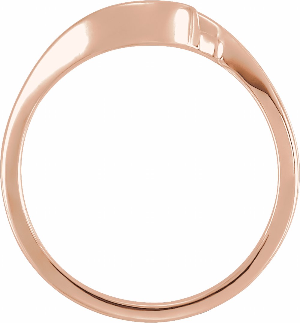 14K Rose Remount Open Shank