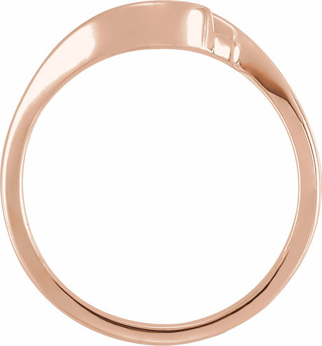 14K Rose Remount Open Shank