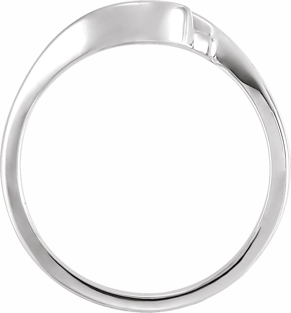 14K White Remount Open Shank