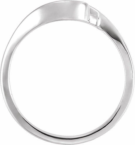 14K White Remount Open Shank
