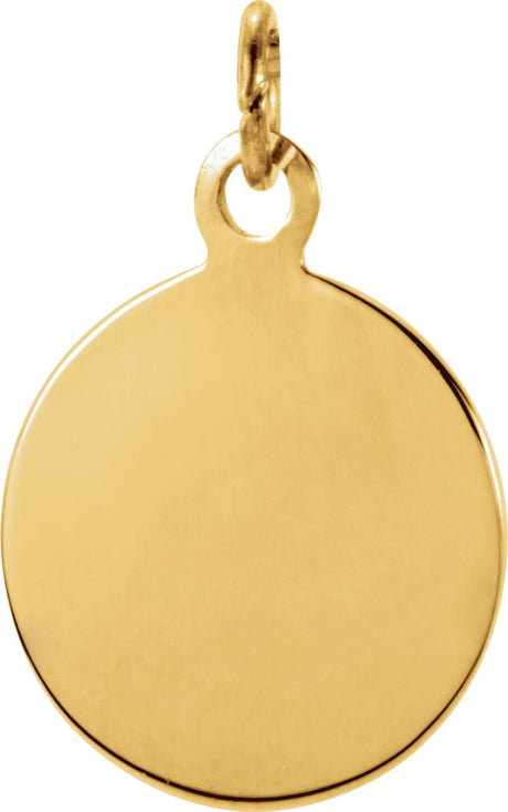 14K Yellow Gold 12 mm St. Anthony Medal