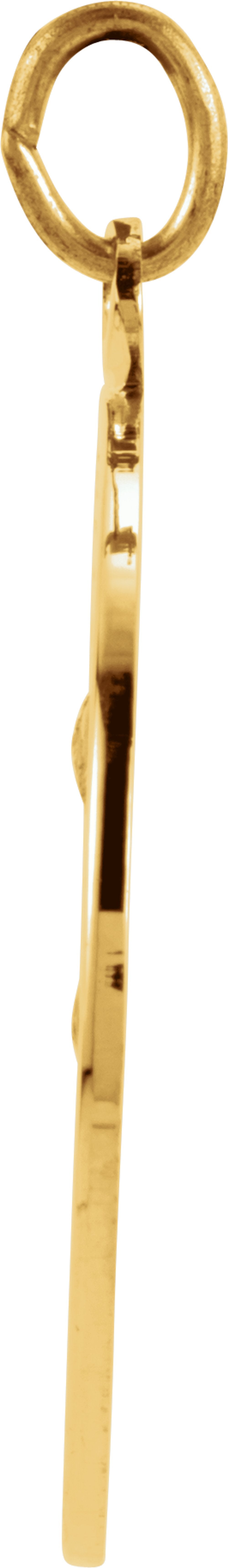 14K Yellow Gold 22 mm St. Anthony Medal
