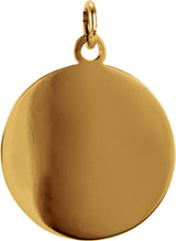 14K Yellow 15 mm Round St. Joseph Medal