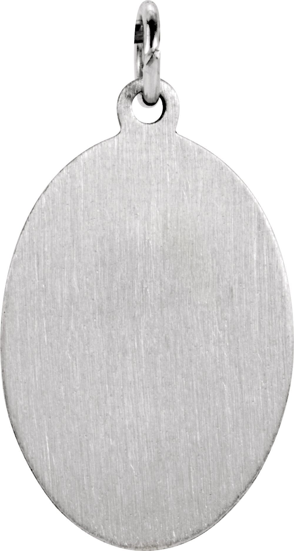 Sterling Silver 19x13.5 mm Oval St. Jude Thaddeus Medal  