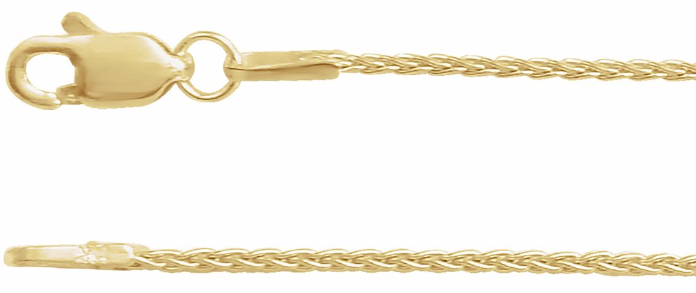 14K Yellow Gold-Filled 1.8 mm Wheat 18" Chain
