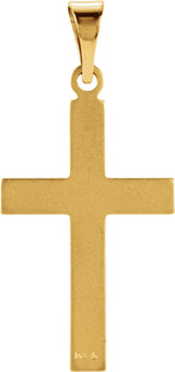 14K Yellow 18X12 mm Cross Pendant