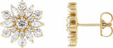 14K Yellow 1 CTW Natural Diamond Earrings