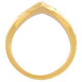 14K Yellow V Ring