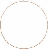 14K Rose Gold 2.25 mm Curb 24" Chain
