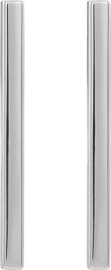 Sterling Silver Bar Earrings