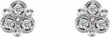14K White 1/5 CTW Natural Diamond Earrings