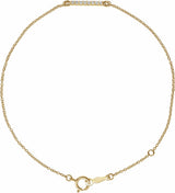 14K Yellow Gold .07 CTW Natural Diamond Bar 6 1/2-71/2" Bracelet