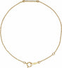 14K Yellow Gold .07 CTW Natural Diamond Bar 6 1/2-71/2" Bracelet