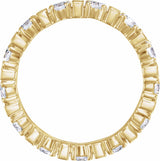 14K Yellow 2 1/6 CTW Natural Diamond Eternity Band