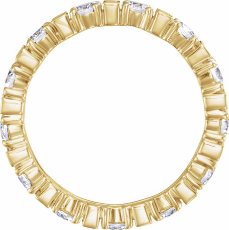 14K Yellow 2 1/6 CTW Natural Diamond Eternity Band