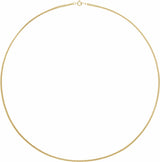 14K Yellow Gold-Filled 2.25 mm Curb 24" Chain