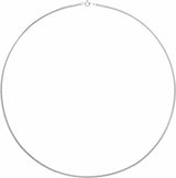14K White Gold 2.25 mm Curb 18" Chain