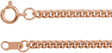 14K Rose Gold 2.25 mm Curb 24" Chain
