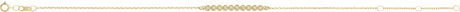 14K Yellow Gold 1/8 CTW Natural Diamond Bar 6 1/2-7 1/2" Bracelet