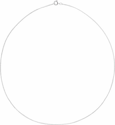 Sterling Silver 1 mm Curb 24" Chain