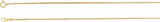 18K Yellow Gold 1 mm Box 18" Chain 