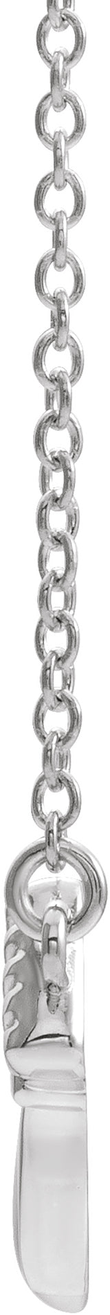 Sterling Silver Claddagh 16" Necklace