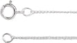 Sterling Silver 1 mm Curb 18" Chain